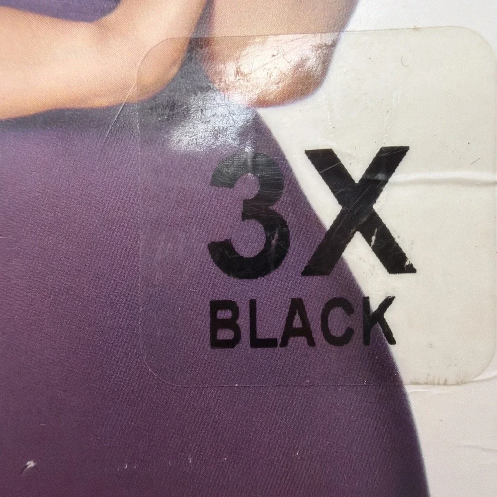 Body Shaper Pantyhose, 1 pair (US, Alpha,‎ 3X-Large, Regular, Regular, Black)
